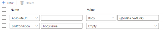 Screenshot showing setting the end condition rule when the last response is empty.