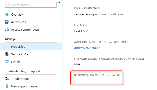 Locate IP addresses for local DNS servers.