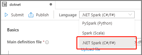 select dotnet