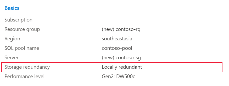 Create single region pool