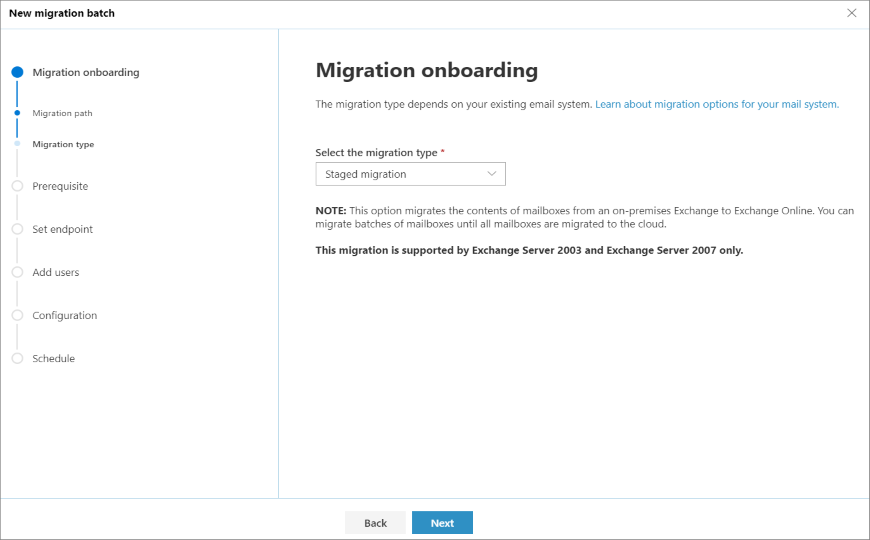 Migration Onboarding.