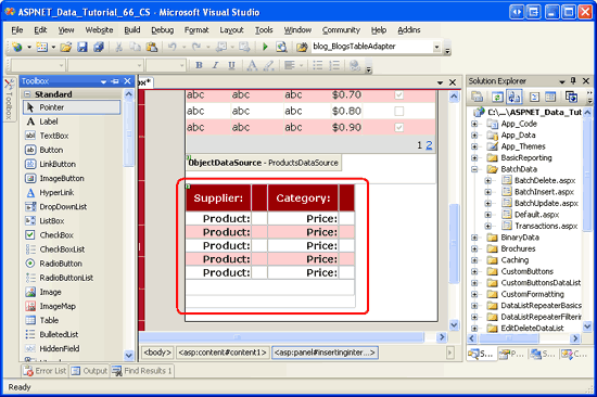 The Inserting Interface is Composed of a Four-Column, Seven-Row Table