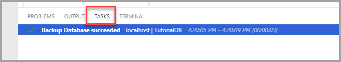 Screenshot that shows the Task History pane.