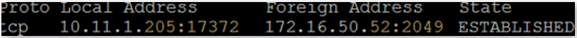 Traditional NFS client using a single network flow