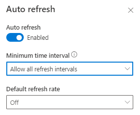 Enable auto refresh.