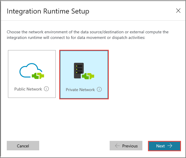 Select private network