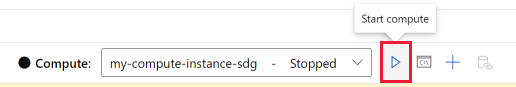 Start compute instance