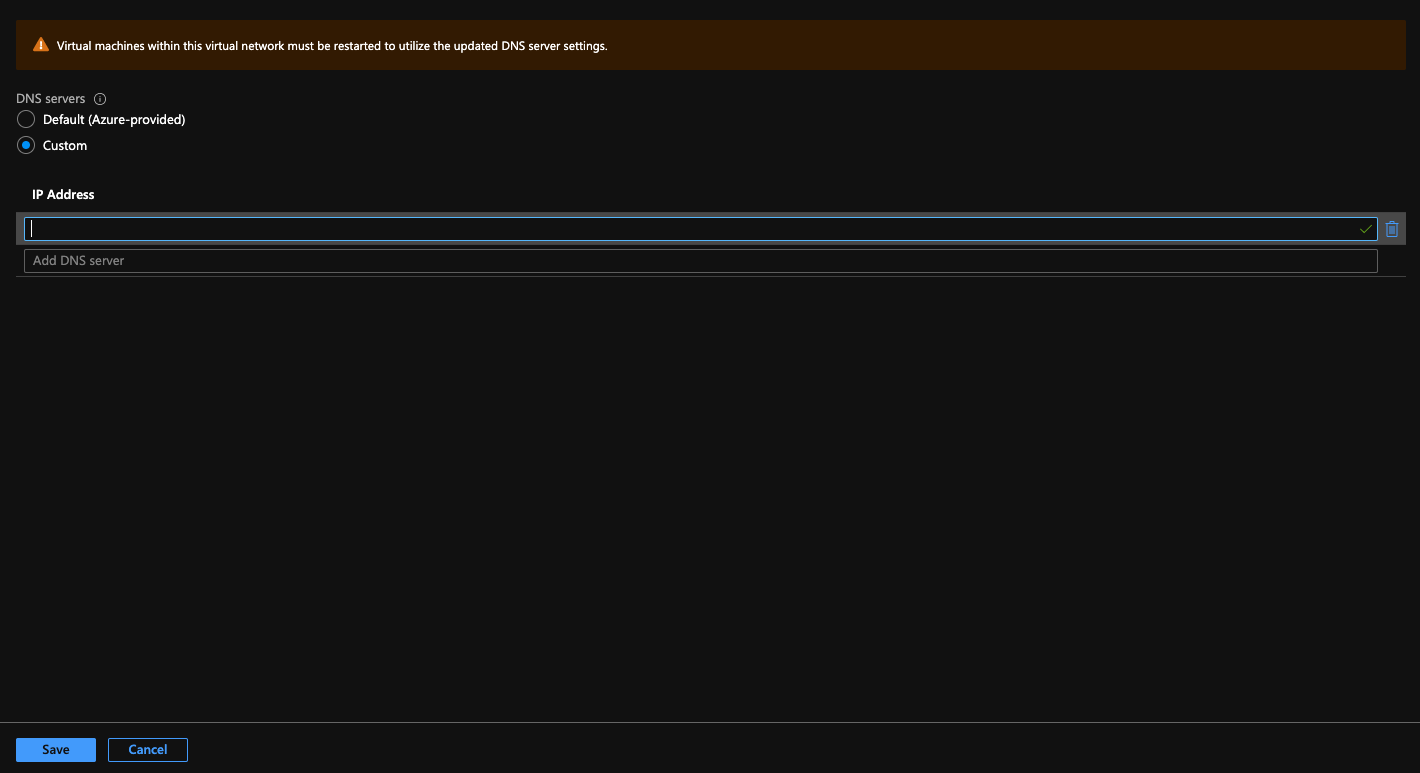 Specify Custom DNS Servers