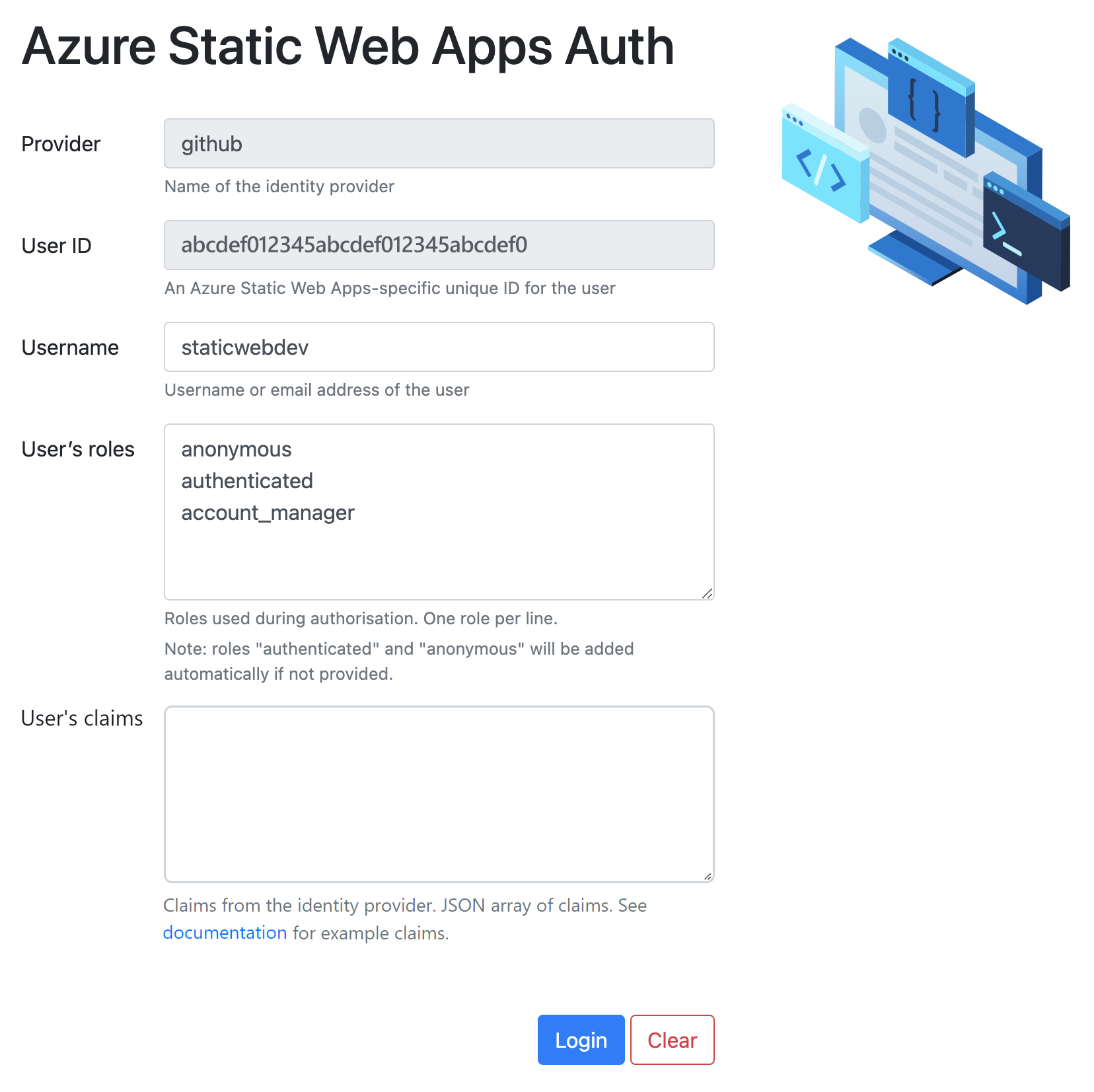 Local authentication and authorization emulator