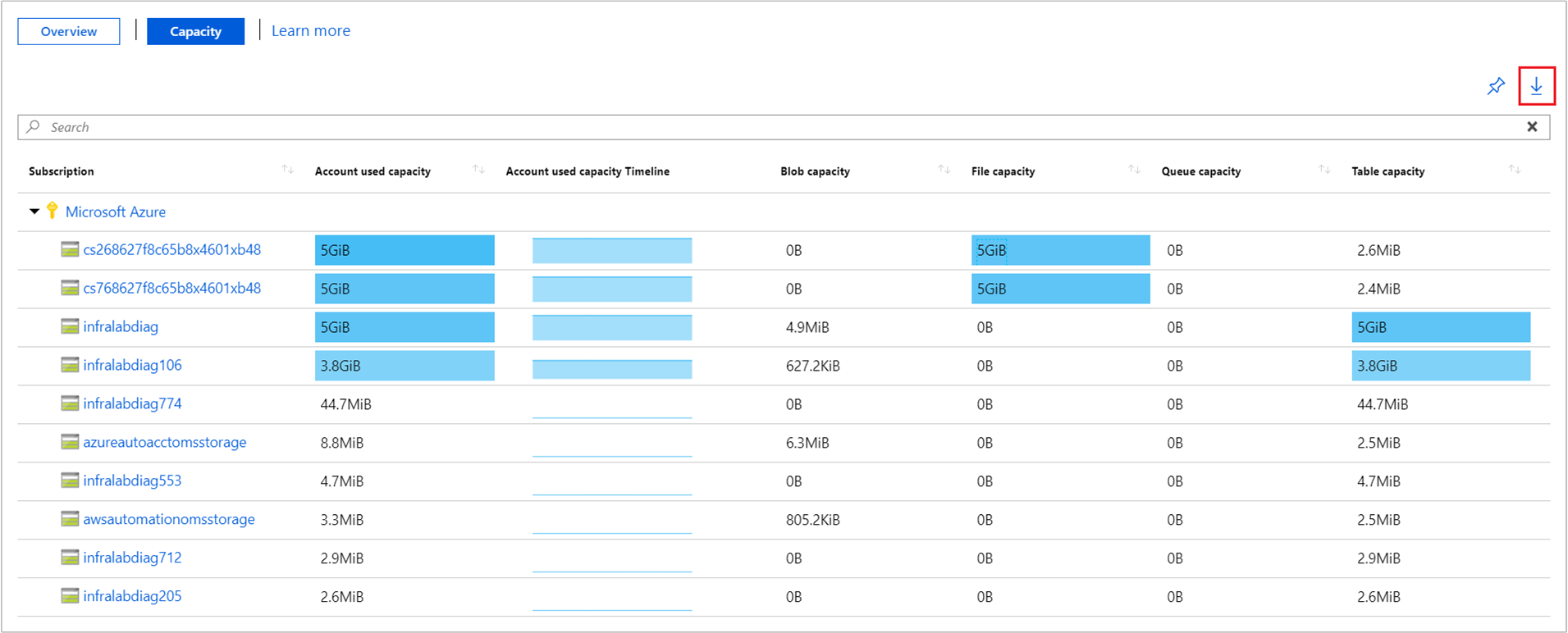 Export workbook grid results example