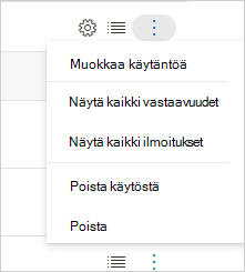 Poista käytäntö käytöstä.