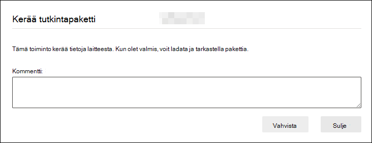 Kuva kommentin vahvistamisesta