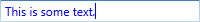 TextBox with CaretBrush set to blue.