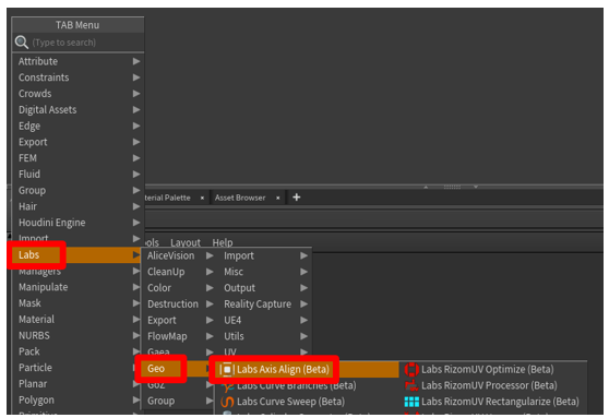 Labs Axis Align command.