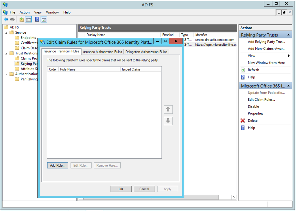 Editing Issuance Transform Rules