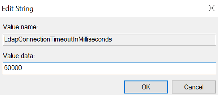 LDAP Connection Timeout