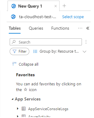 Azure Monitoring Pane