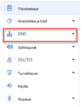 Valitse DNS.