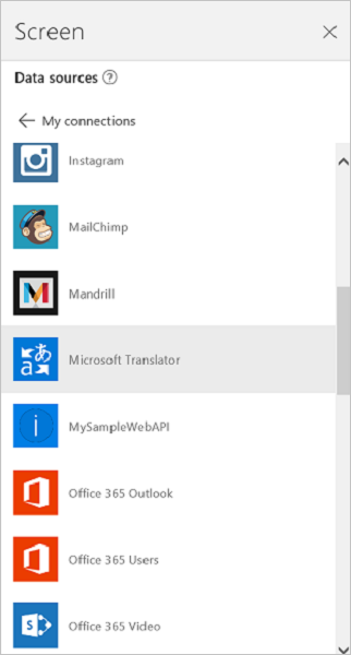 Yhdistä Microsoft Translatoriin.