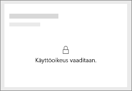 Screenshot that shows the Power BI locked tile.