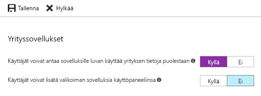 Näyttökuva Azure-portaalista.