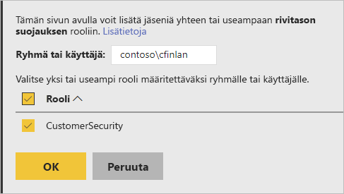 Lisää jäsen rooliin