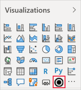 Näyttökuva mukautetusta visualisointiruudusta.