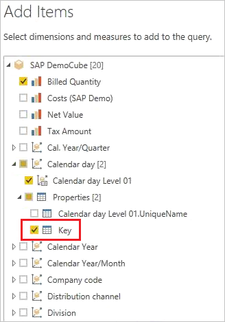 Valitsemalla Avain-ominaisuuden Power Query -siirtymistoiminnossa.