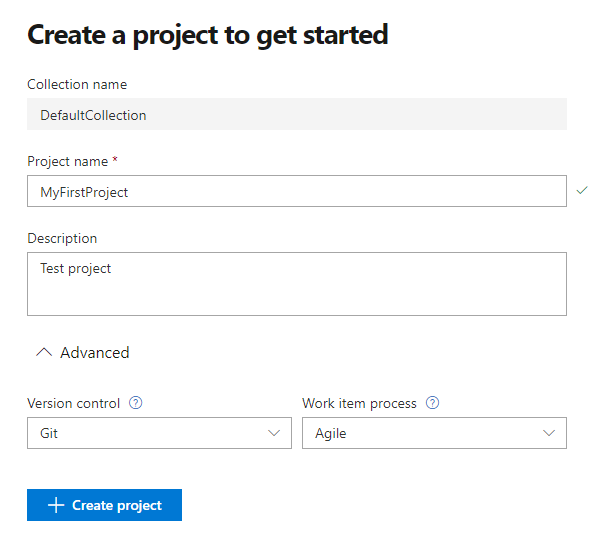 Create project