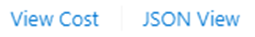 Screenshot view cost JSON View buttons.