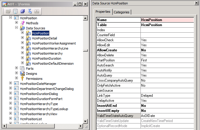 Form with ValidTimeStateAutoQuery set to AsOfDate