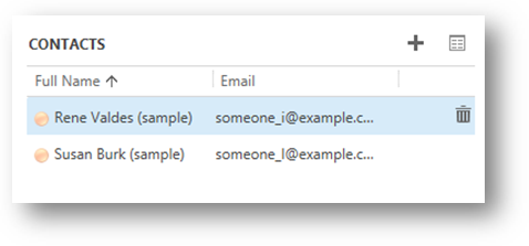 Contact sub-grid in Dynamics CRM