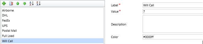 Screenshot that shows the Will Call option selected and its value set to 7.