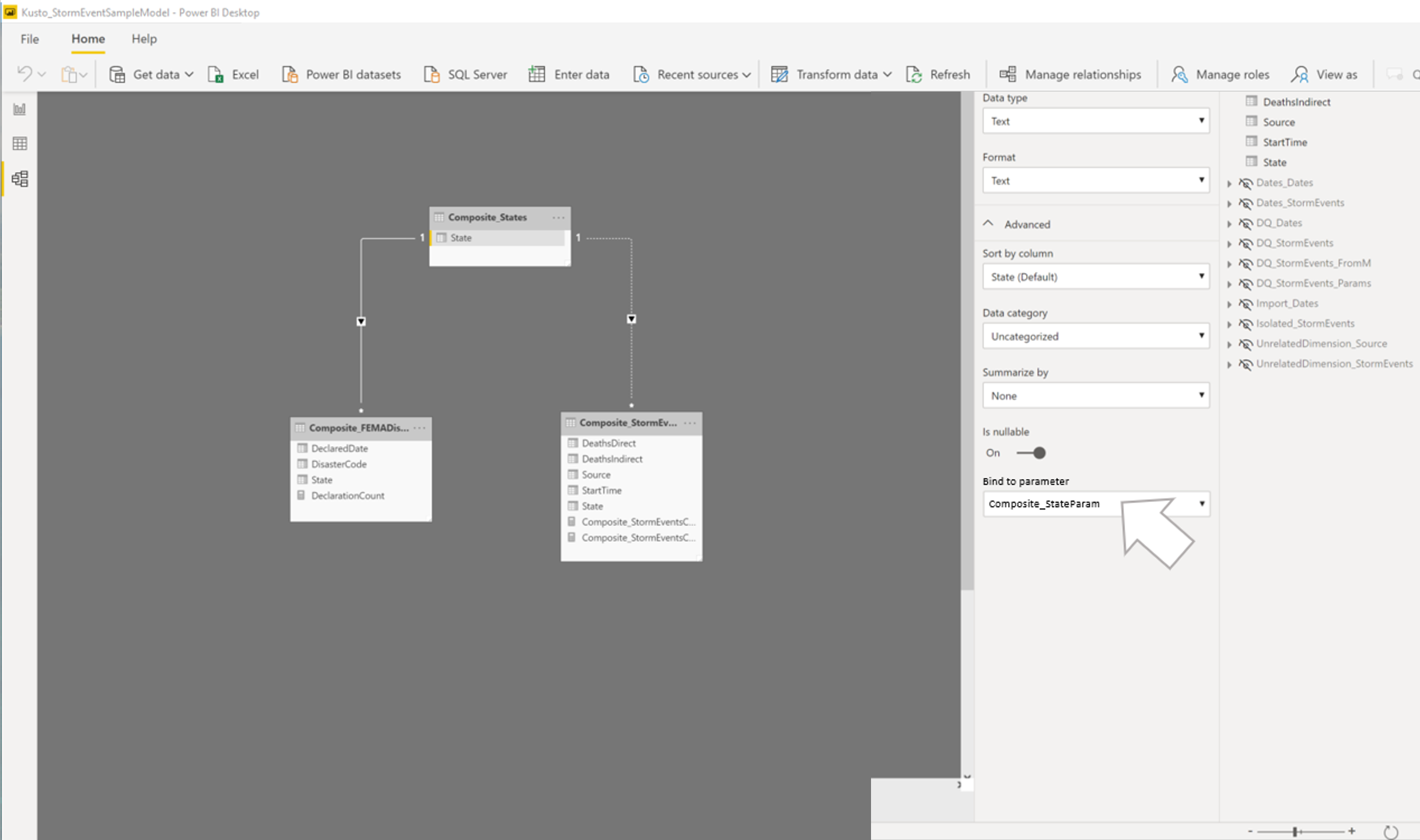 Query parameter binding