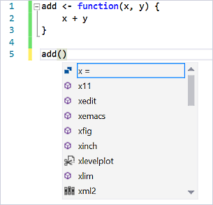 IntelliSense parameter completion for user-defined functions