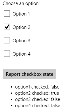 Four checkboxes