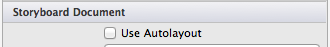The Use Autolayout checkbox in the property panel