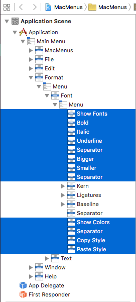 Highlighting multiple items