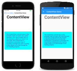 ContentView Example