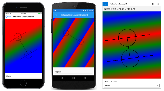 Interactive Linear Gradient