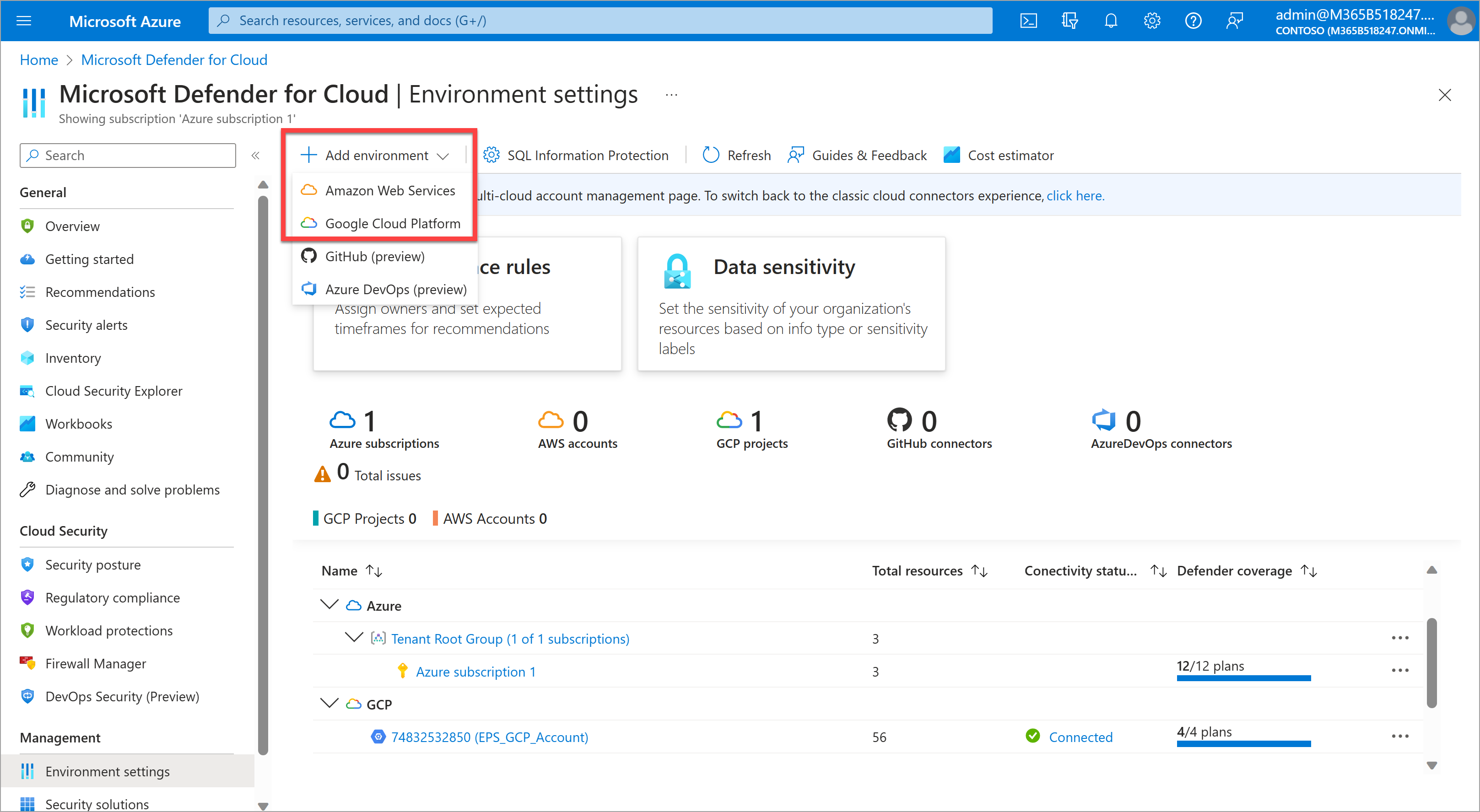 Compliance Manager MDC environments.