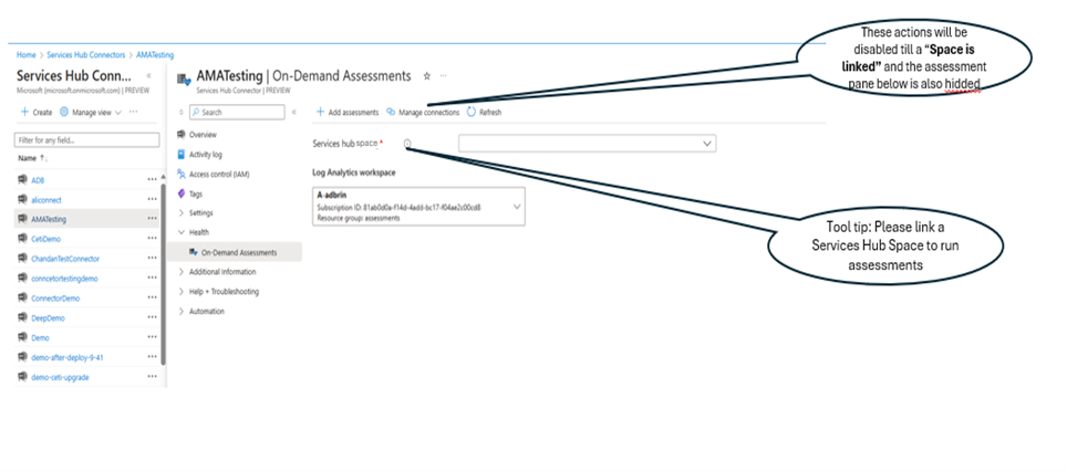 AMATesting On-Demand Assessments -näkymä.