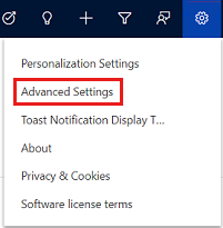 Advanced Settings on the Settings menu.