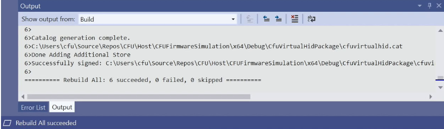 CfuVirtualHid build success.