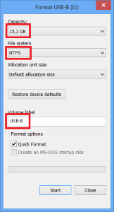 Extract USB