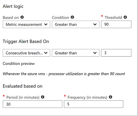 Configure alert signal