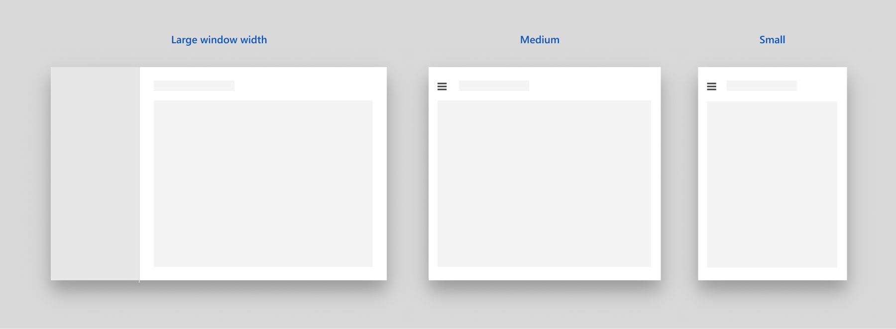 Left navigation minimal adaptive behavior