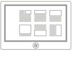 image showing a pannable area that has stopped panning at a logical snap-point.