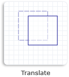 illustration of a square moved 20 units along the positive x-axis and 10 units along the positive y-axis