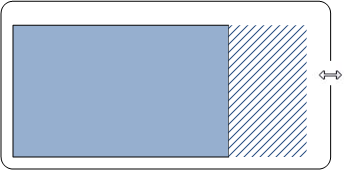 illustration showing how the update region changes when a window is resized